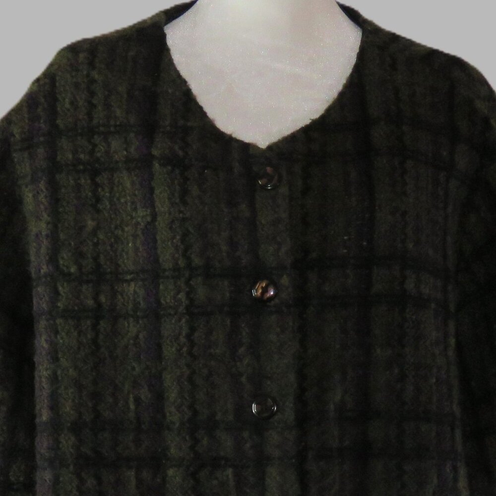 First Option Too Women's Long Sleeve Button Up Chopped Blazer Size 3X (C748)